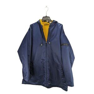 Vintage Nike Men's Reversible Navy Yellow Jacket